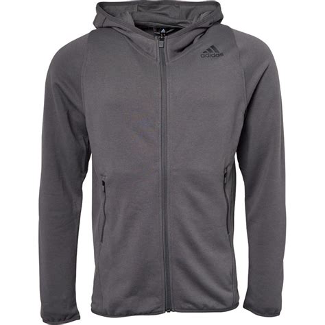 adidas performance hoodie heren grijs|Adidas sport hoodie.